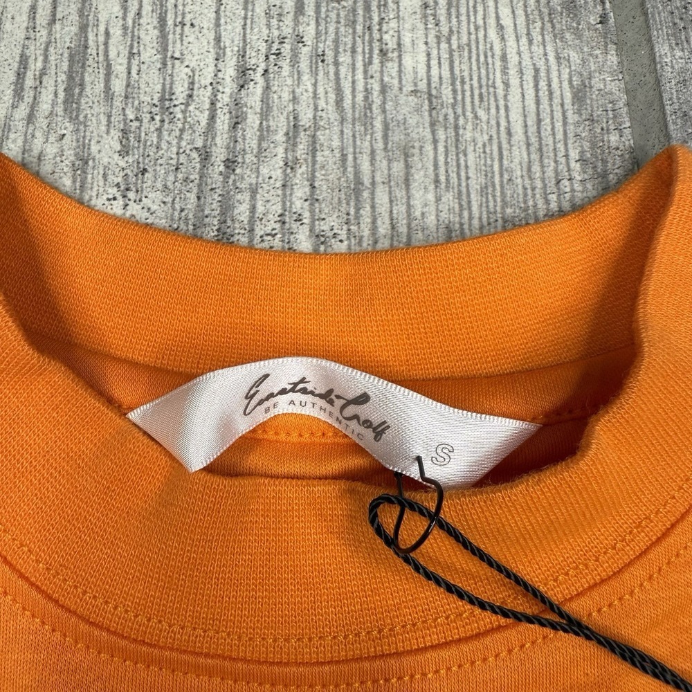 Eastside Golf Shirt Womens Orange Cropped Nwt Crop Top Golfing Gym Logo Size S — image 2 of 8
